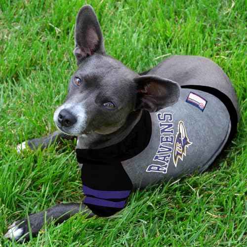 NFL BALTIMORE RAVENS HOODIE for DOGS & CATS (Large / Baltimore Ravens)