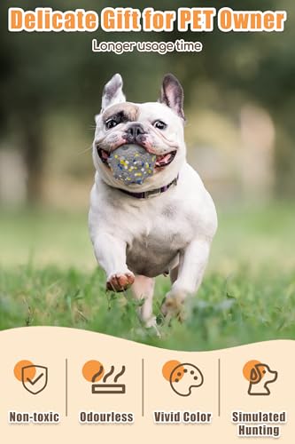 Dog Tennis Balls for Aggressive Chewers (Mixed-Medium-4Pcs)
