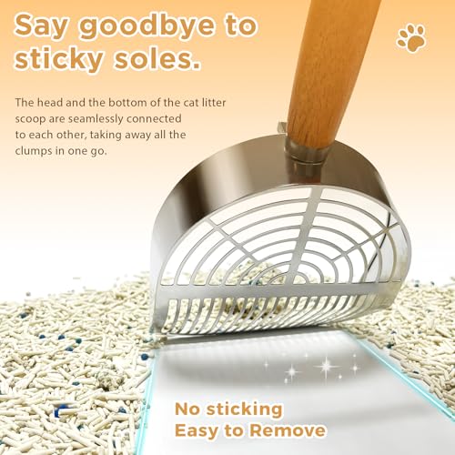Cat Litter Scoop (For long particles / Silver)