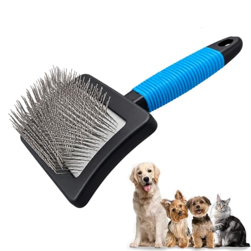 Dog Brush for Long Haired Dogs (Bule)
