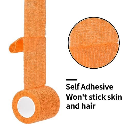 Self Adhesive Bandage Wrap 2 inch Cohesive Bandage Pet Vet Wrap for Dogs (Mix Color / 2 Inch)