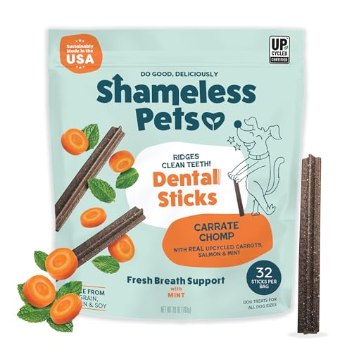 Carrot & Mint Dental Chews for Dogs (1.75 Pound (Pack of 1))