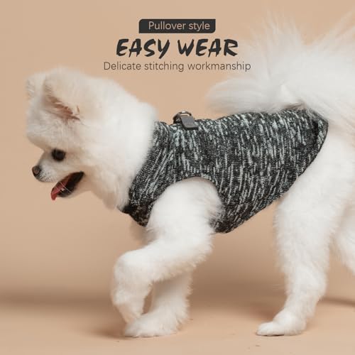 Fleece Dog Sweater (Mixed Grey / Medium)