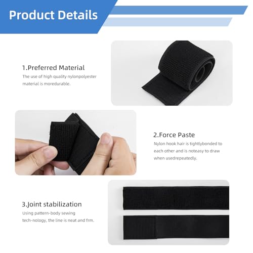 Elastic Cowboy Boot Straps (2pcs Black)