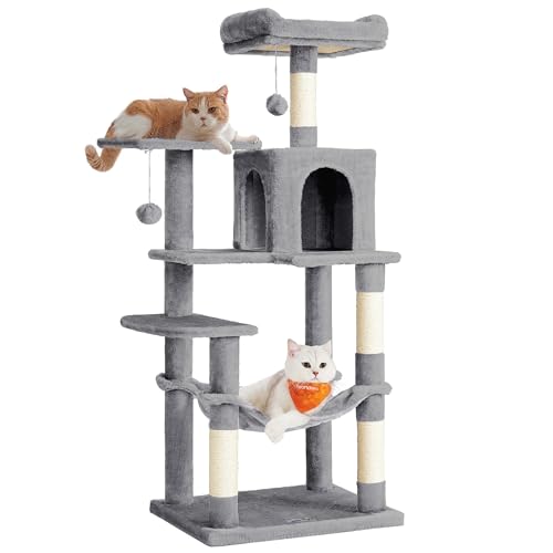 Cat Tree 54.2 (54.2 Inches / Light Gray)