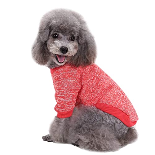 Dog Sweaters for Small Dogs (Red / XX-Small)