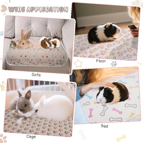 6 Pack Guinea Pigs Fleece Blankets (30x20 Inch /6 Packs / Dark Color)