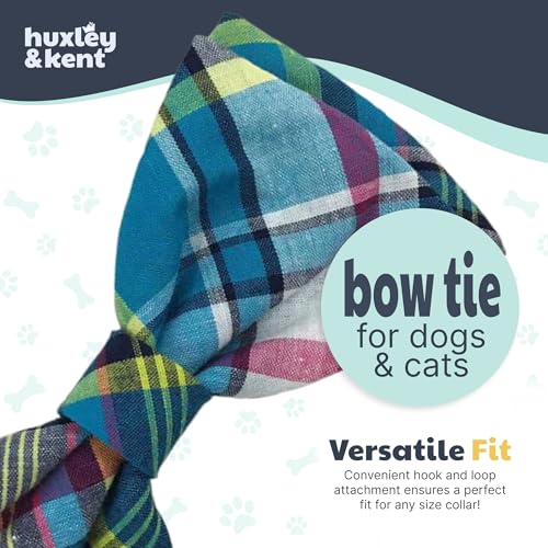 Blue Madras Bow Tie (Large)