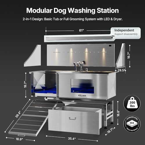 LED Dog Washing Station (61")