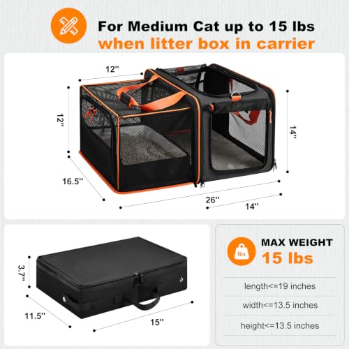 20x14x14 Expandable car Travel Carrier (black)
