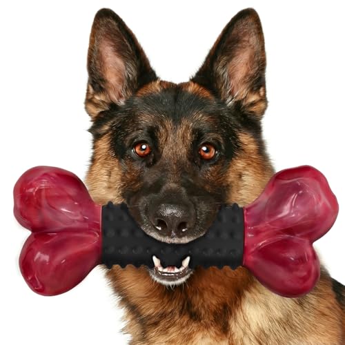 Tough Dog Toys for Aggressive Chewers (1 PC-Bacon-Black)