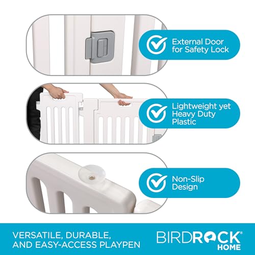 Dog Playpen w (White / 8 Panels)