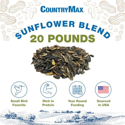 Backyard Sunflower Seed Blend 20 lb (Sunflower MIx / 20 Pound (Pack of 1))
