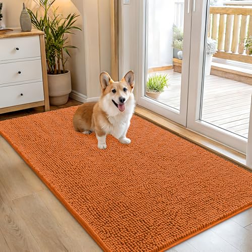 Dog Door Mat for Muddy Paws 54x32 (Clay / 54" X 32")
