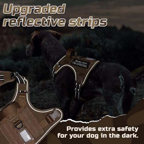 Tactical Dog Harness for Medium (Brown / Medium)