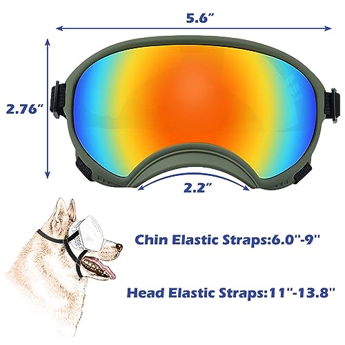 Medium Dog Sunglasses with Adjustable Strap UV Protection