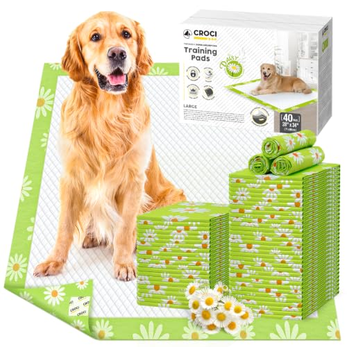 XL Puppy Pads with Adhesive Tabs Leak (Large-28x34in(40Ct))
