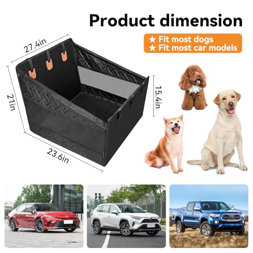 Dog Car Seats for Large Medium Dogs Car Seat Cover (Black / Large Dog)