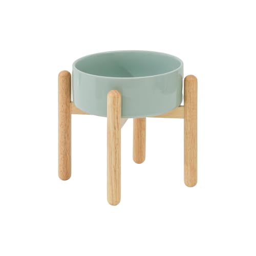 Ceramic Dog Bowls Elevated (Light Green)