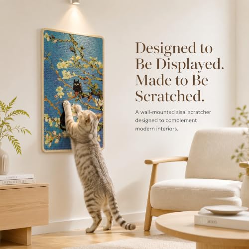 Art Sisal Cat Scratcher Mat (Almond Blossoms)