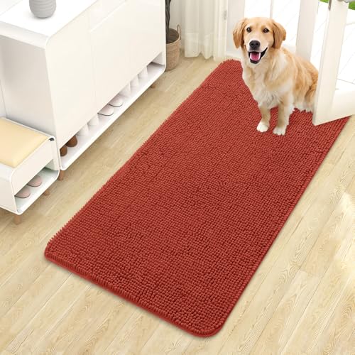 Dog Door Mat for Muddy Paws 44x24 (Maple Red / 44" X 24")