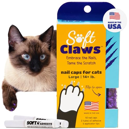 Nail Caps for Large Cats (Purple / Large)