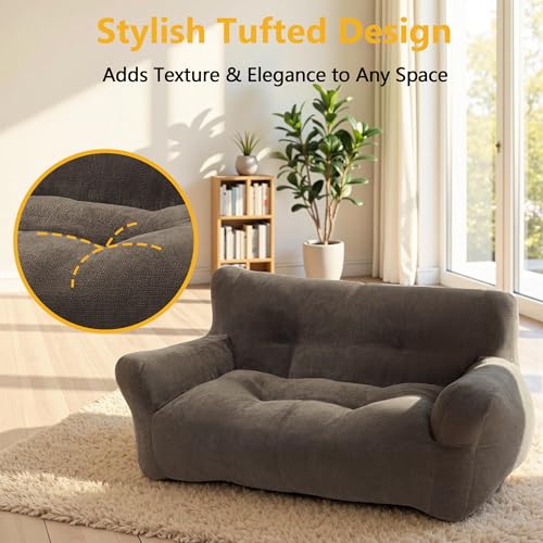 43.4" Dog Couch for Small Medium Breed Pet Sofa Bed PS581 Mocha (Mocha)