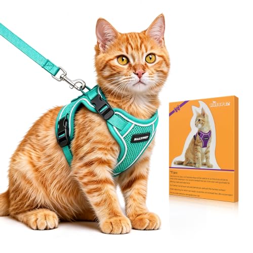 Cat Harness and Leash Set (H600 Pro Green / Small (7-12lb))