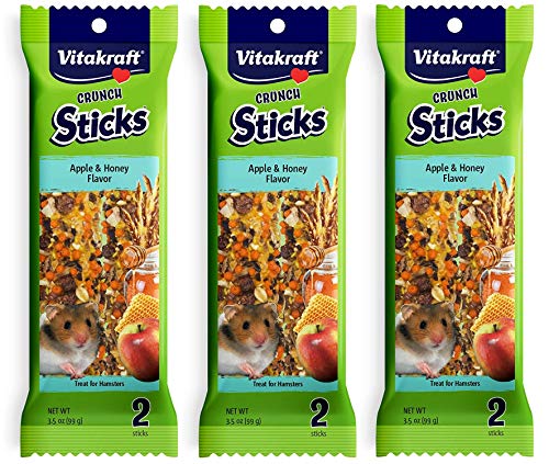 3 Pack of Hamster Treat Crunch Sticks (2 Count (Pack of 3))