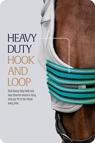 Algard Soft Mesh Horse Fly Mask with Ears (Light Blue / Horse)