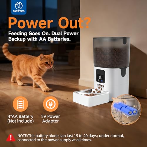Automatic Cat Feeder with App (White)