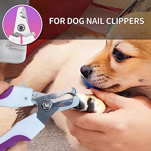 4.7" Small Dog & Cat Nail Clipper Stainless Steel Cat Claw Trimmers (Purple)
