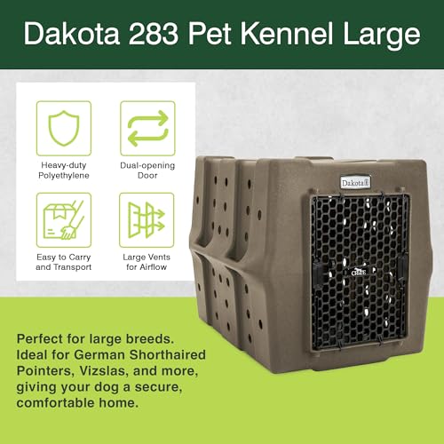 Dakota 283 Canine Rough and Tough Economy Dog Crate (Large / Coyote Granite)