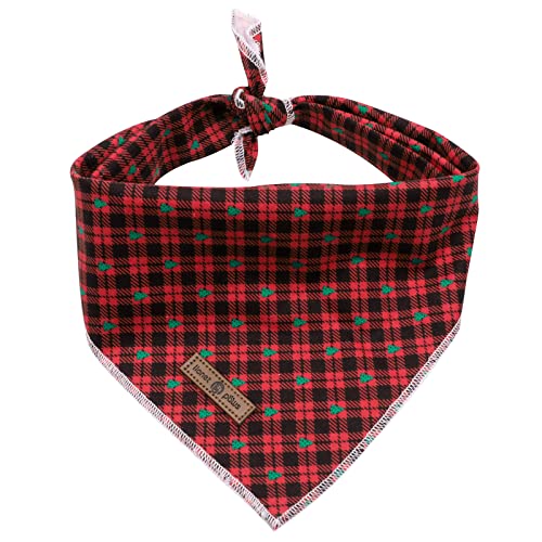 Christmas Dog Bandana (Black&Red / Small (Pack of 1))