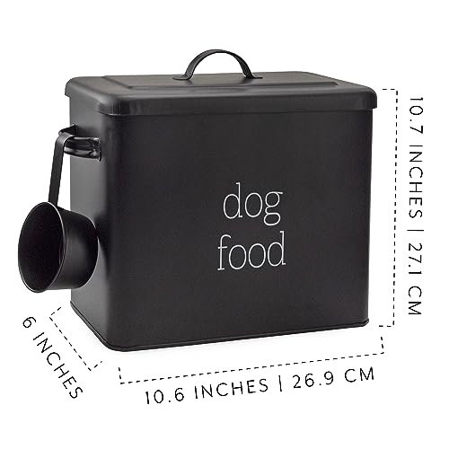 Retro Dog Food Canister (Black)