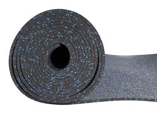 Genaflex Rubber Gym Floor Mat (10% Blue / 240"L x 48"W x 0.3"Th)