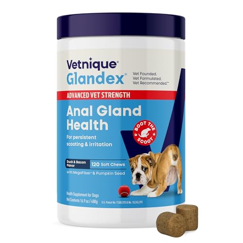 Glandex Advanced Strength Anal Gland Chews for Dogs (120ct)