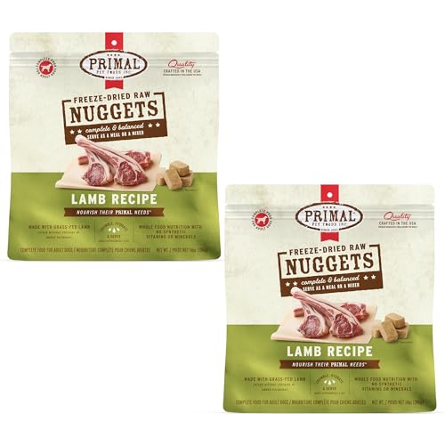 Primal Freeze Dried Raw Dog Food Nuggets (14 Ounce (Pack of 2))