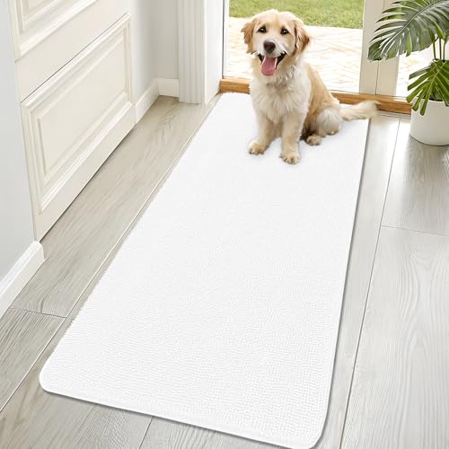 Dog Door Mat for Muddy Paws 70x32 (White / 70" X 32")
