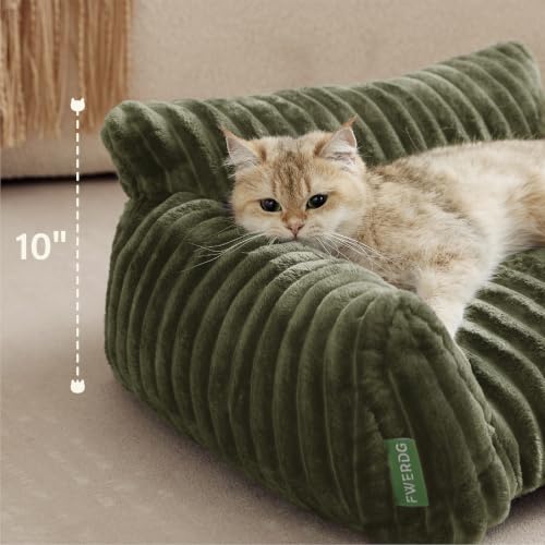 Cute Couch Bed for Pets (30.0"L x 20.0"W x 10.0"Th / Green)
