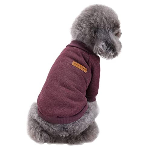 Dog Sweaters for Small Dogs (Brown / X-Large)