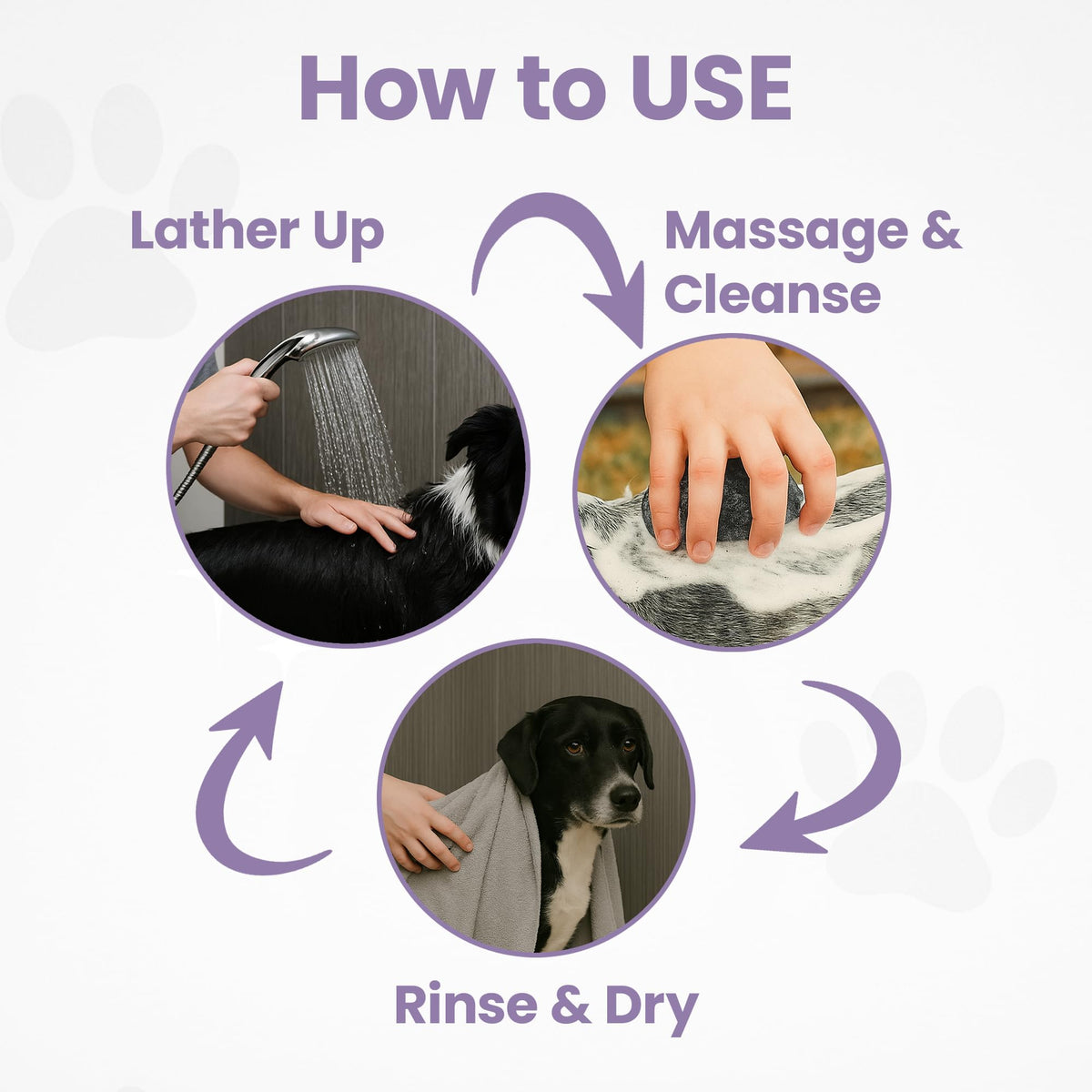 Gentle All Natural Dog Shampoo for Dry Coat for Sensitive Skin