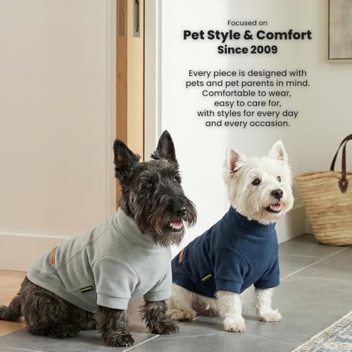 3 Pack Classic Fleece Dog Sweater (X-Large / Blue-Grey-Navy)