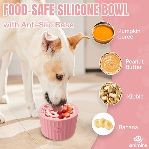 Dog Lick Bowl (S / Pink)