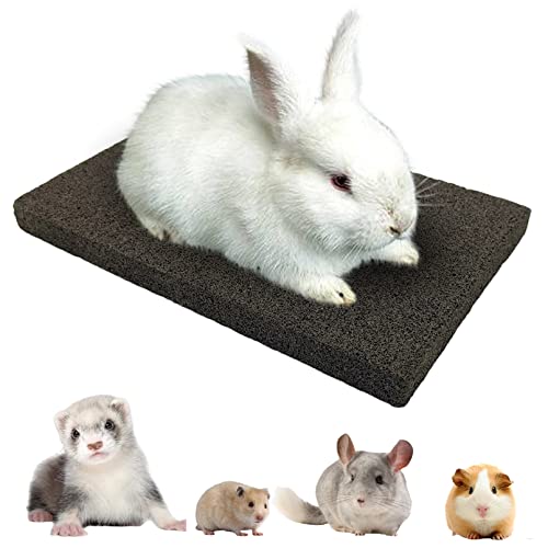 Rabbit Grinding Claw Pads Bunny Scratch Foot Pad Natural (Black 1x Large)