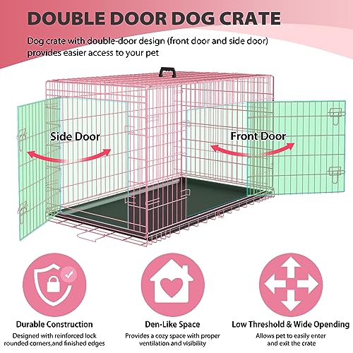 Dog Crate 36" (Pink)