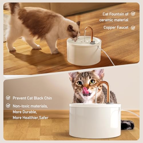 Ceramic Cat Water Fountain