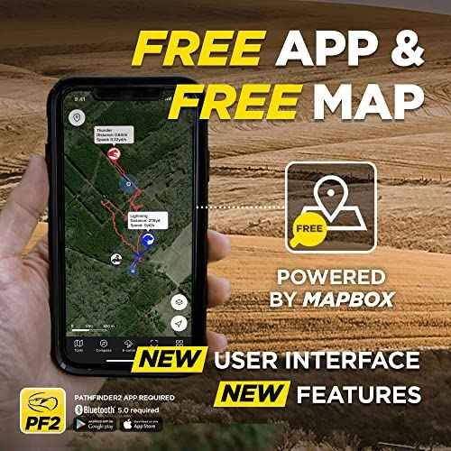 Pathfinder 2 Mini GPS Dog Tracker e Collar 4 Mile Long Range LED Light No Monthly Fees Free App Waterproof Smartwatch Control Based Real Time Tracking Multiple Dogs Smartphone Required (Pathfinder 2 / 25 lbs and up)