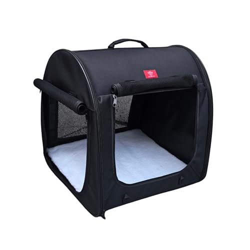 Fabric Portable Pet Kennel (Black)