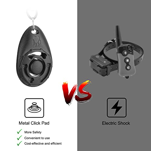 Dog Clicker for Training (Black and Water Lake Blue)